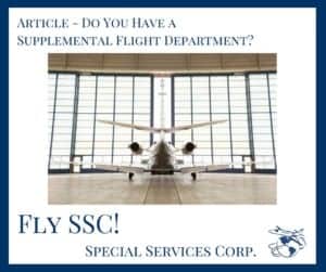 Supplemental flight service department