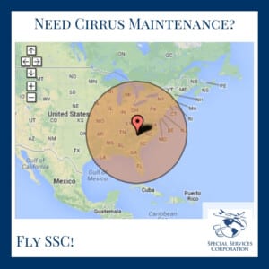 Cirrus aircraft maintennace - in convenient range