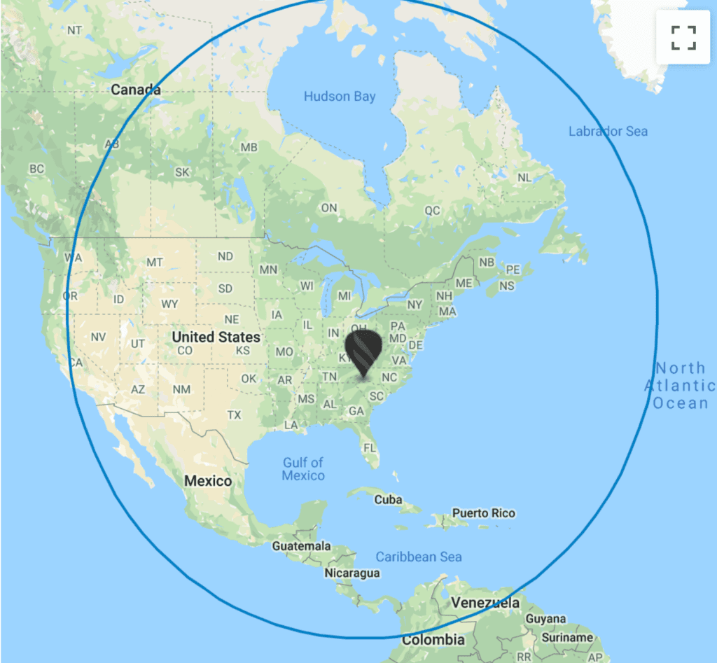 Cessna Citation XLS+ Range Map